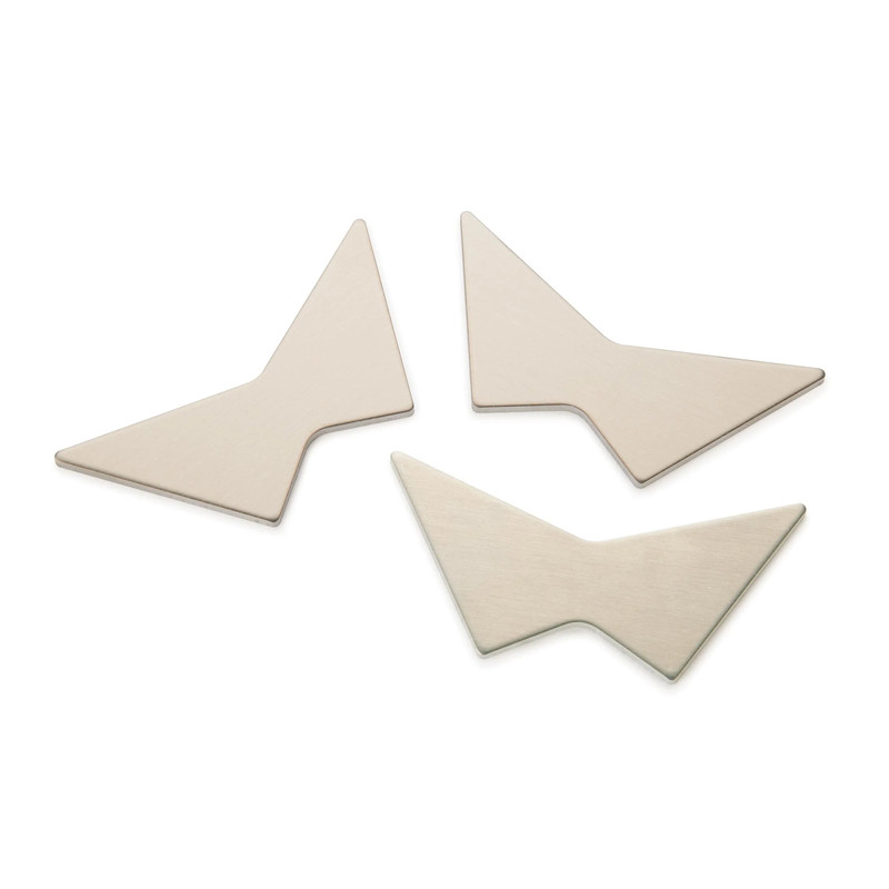 Aluminum Inlay - 3 Pack - Style:Butterfly - Size:Large